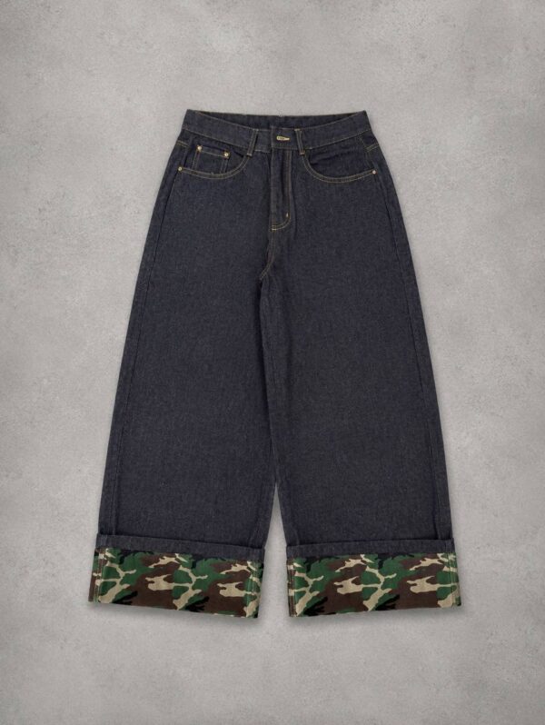 camo raw denim
