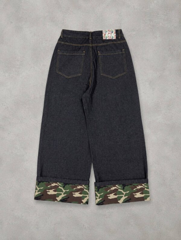 camo raw denim