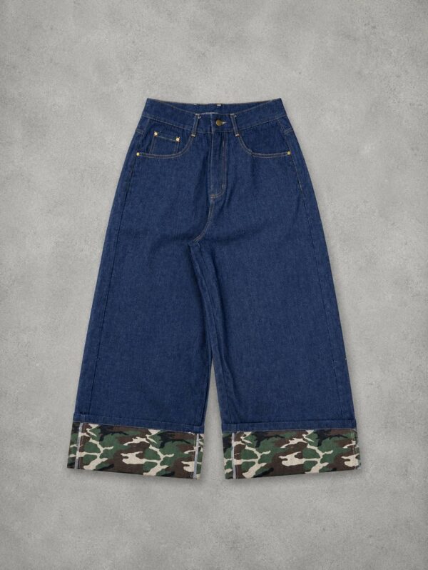 camo raw denim