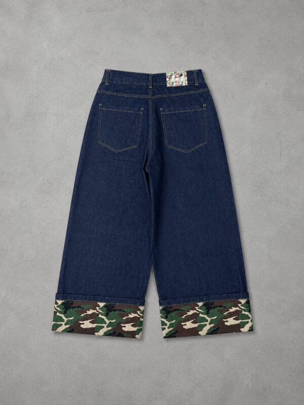 camo raw denim
